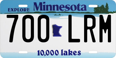 MN license plate 700LRM