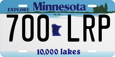 MN license plate 700LRP