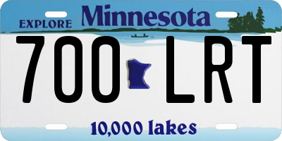 MN license plate 700LRT