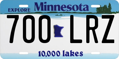 MN license plate 700LRZ