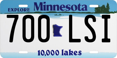 MN license plate 700LSI
