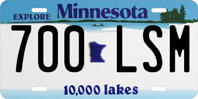 MN license plate 700LSM