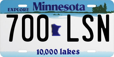 MN license plate 700LSN