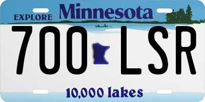 MN license plate 700LSR