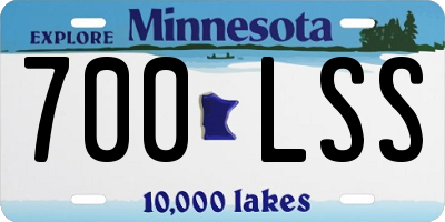 MN license plate 700LSS