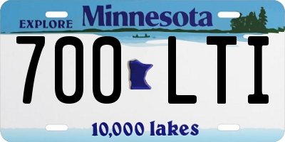 MN license plate 700LTI