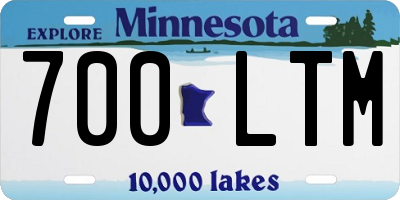 MN license plate 700LTM