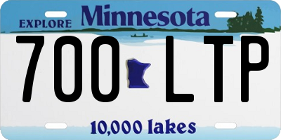 MN license plate 700LTP
