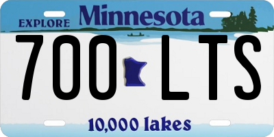 MN license plate 700LTS