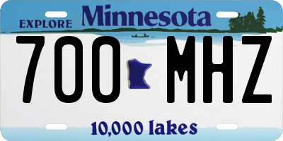 MN license plate 700MHZ