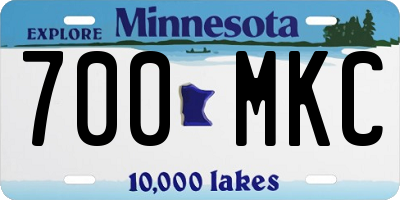 MN license plate 700MKC