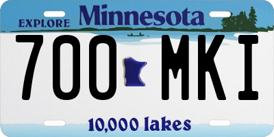 MN license plate 700MKI