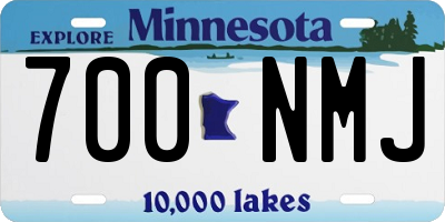 MN license plate 700NMJ