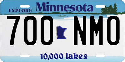 MN license plate 700NMO
