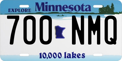 MN license plate 700NMQ