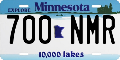 MN license plate 700NMR