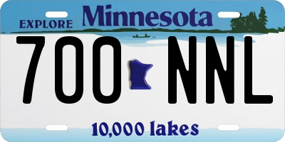 MN license plate 700NNL