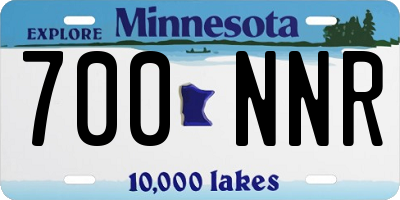 MN license plate 700NNR