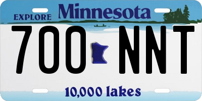 MN license plate 700NNT