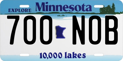 MN license plate 700NOB