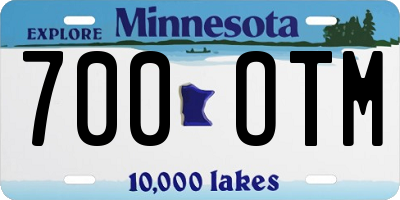 MN license plate 700OTM