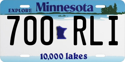 MN license plate 700RLI