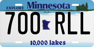MN license plate 700RLL