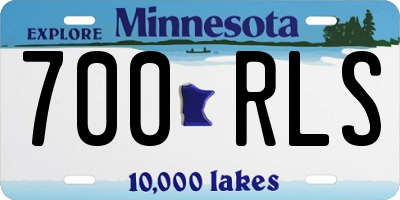 MN license plate 700RLS