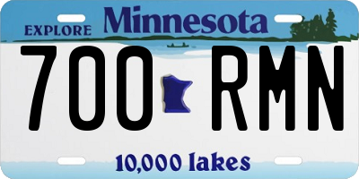 MN license plate 700RMN