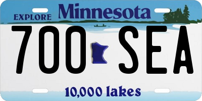 MN license plate 700SEA