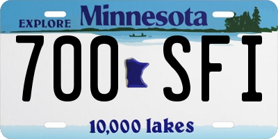 MN license plate 700SFI