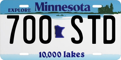 MN license plate 700STD