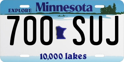 MN license plate 700SUJ