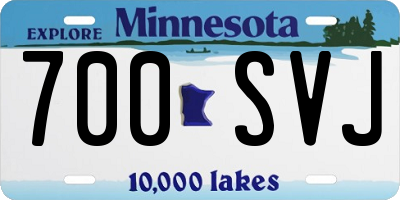 MN license plate 700SVJ