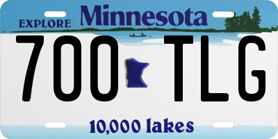 MN license plate 700TLG