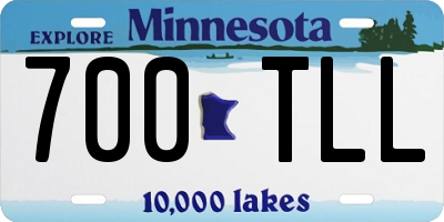 MN license plate 700TLL