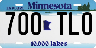 MN license plate 700TLO