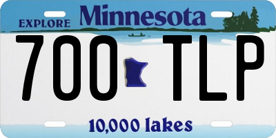 MN license plate 700TLP