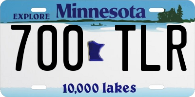 MN license plate 700TLR