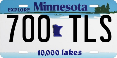 MN license plate 700TLS