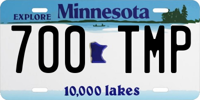 MN license plate 700TMP