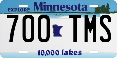 MN license plate 700TMS