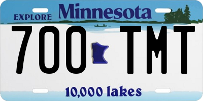 MN license plate 700TMT