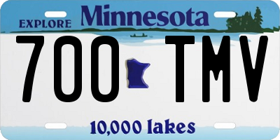 MN license plate 700TMV