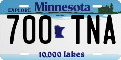 MN license plate 700TNA