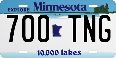 MN license plate 700TNG