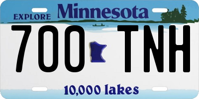 MN license plate 700TNH