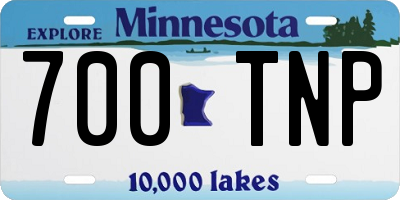 MN license plate 700TNP