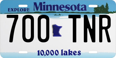MN license plate 700TNR