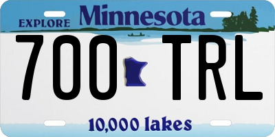 MN license plate 700TRL